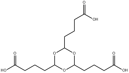 4,4',4''-(1,3,5-TRIOXANE-2,4,6-TRIYL)TRIBUTANOIC ACID Struktur