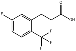 3-[5-FLUORO-2-(TRIFLUOROMETHYL)PHENYL]PROPIONIC ACID Struktur