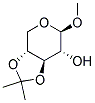 METHYL-3,4-O-ISOPROPYLIDENE-BETA-D-XYLOPYRANOSIDE Struktur