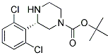 (S)-3-(2,6-DICHLORO-PHENYL)-PIPERAZINE-1-CARBOXYLIC ACID TERT-BUTYL ESTER Struktur