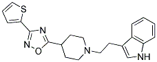 3-(2-(4-[3-(2-THIENYL)-1,2,4-OXADIAZOL-5-YL]PIPERIDIN-1-YL)ETHYL)-1H-INDOLE Struktur