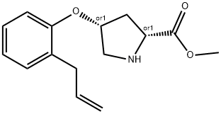 METHYL (2S,4S)-4-(2-ALLYLPHENOXY)-2-PYRROLIDINECARBOXYLATE Struktur