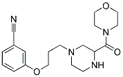 3-(3-[3-(MORPHOLIN-4-YLCARBONYL)PIPERAZIN-1-YL]PROPOXY)BENZONITRILE Struktur