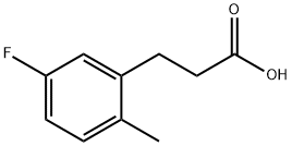 3-(5-FLUORO-2-METHYLPHENYL)PROPIONIC ACID Struktur