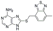 8-(((7-METHYL-2,1,3-BENZOTHIADIAZOL-4-YL)METHYL)THIO)-9H-PURIN-6-AMINE Struktur