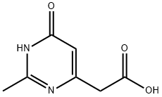 6-HYDROXY-2-METHYL-PYRIMIDINE-4-ACETIC ACID Struktur