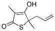 5-ALLYL-4-HYDROXY-3,5-DIMETHYL-5H-THIOPHEN-2-ONE Struktur