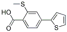 2-METHYLSULFANYL-4-THIOPHEN-2-YL-BENZOIC ACID Struktur