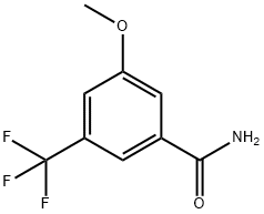 3-METHOXY-5-(TRIFLUOROMETHYL)BENZAMIDE Struktur