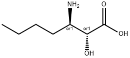 (2R,3R)-3-AMINO-2-HYDROXYHEPTANOIC ACID Struktur