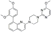 8-(2,4-DIMETHOXYPHENYL)-2-[4-(4-METHOXYPYRIMIDIN-2-YL)PIPERAZIN-1-YL]QUINOLINE Struktur