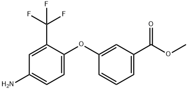 METHYL 3-[4-AMINO-2-(TRIFLUOROMETHYL)PHENOXY]-BENZOATE Struktur