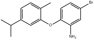 5-BROMO-2-(5-ISOPROPYL-2-METHYLPHENOXY)ANILINE Struktur