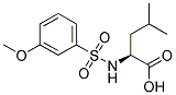 LEUCINE, N-[(3-METHOXYPHENYL)SULFONYL]- Struktur