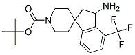 TERT-BUTYL 3-AMINO-4-(TRIFLUOROMETHYL)-2,3-DIHYDROSPIRO[INDENE-1,4'-PIPERIDINE]-1'-CARBOXYLATE Struktur