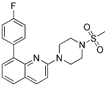 8-(4-FLUOROPHENYL)-2-[4-(METHYLSULFONYL)PIPERAZIN-1-YL]QUINOLINE Struktur