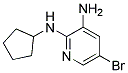 5-BROMO-N2-CYCLOPENTYL-PYRIDINE-2,3-DIAMINE Struktur