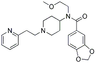 N-(2-METHOXYETHYL)-N-[1-(2-PYRIDIN-2-YLETHYL)PIPERIDIN-4-YL]-1,3-BENZODIOXOLE-5-CARBOXAMIDE Struktur