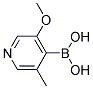 3-METHOXY-5-METHYL-4-PYRIDINYLBORONIC ACID Struktur