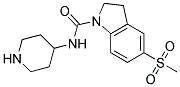 5-(METHYLSULFONYL)-N-PIPERIDIN-4-YLINDOLINE-1-CARBOXAMIDE Struktur