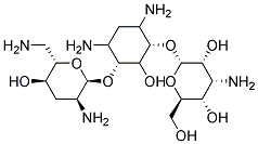 (2S,3R,4R,5S,6R)-4-AMINO-2-[(1S,3R)-4,6-DIAMINO-3-((2S,3S,5R,6S)-3-AMINO-6-AMINOMETHYL-5-HYDROXY-TETRAHYDRO-PYRAN-2-YLOXY)-2-HYDROXY-CYCLOHEXYLOXY]-6-HYDROXYMETHYL-TETRAHYDRO-PYRAN-3,5-DIOL Struktur