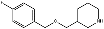 3-([(4-FLUOROBENZYL)OXY]METHYL)PIPERIDINE Struktur