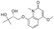 8-((R)-2,3-DIHYDROXY-3-METHYL-BUTOXY)-4-METHOXY-1-METHYL-1H-QUINOLIN-2-ONE Struktur