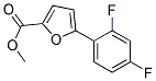 5-(2,4-DIFLUOROPHENYL)FURAN-2-CARBOXYLIC ACID METHYL ESTER Struktur