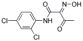 N-(2,4-DICHLORO-PHENYL)-2-HYDROXYIMINO-3-OXO-BUTYRAMIDE Struktur