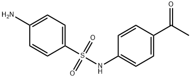 N-(4-ACETYL-PHENYL)-4-AMINO-BENZENESULFONAMIDE Struktur