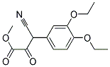 3-CYANO-3-(3,4-DIETHOXY-PHENYL)-2-OXO-PROPIONIC ACID METHYL ESTER Struktur