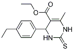 ETHYL 4-(4-ETHYLPHENYL)-6-METHYL-2-THIOXO-1,2,3,4-TETRAHYDROPYRIMIDINE-5-CARBOXYLATE Struktur