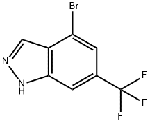 6-(TRIFLUOROMETHYL)-4-BROMO INDAZOLE Struktur