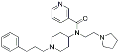 N-[1-(3-PHENYLPROPYL)PIPERIDIN-4-YL]-N-(2-PYRROLIDIN-1-YLETHYL)NICOTINAMIDE Struktur