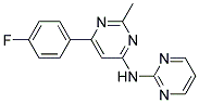 N-[6-(4-FLUOROPHENYL)-2-METHYLPYRIMIDIN-4-YL]PYRIMIDIN-2-AMINE Struktur