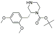 (R)-2-(2,4-DIMETHOXY-BENZYL)-PIPERAZINE-1-CARBOXYLIC ACID TERT-BUTYL ESTER Struktur