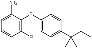 3-CHLORO-2-[4-(TERT-PENTYL)PHENOXY]ANILINE Struktur