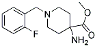 METHYL 4-AMINO-1-(2-FLUOROBENZYL)PIPERIDINE-4-CARBOXYLATE Struktur