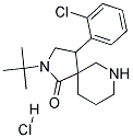 2-TERT-BUTYL-4-(2-CHLOROPHENYL)-2,7-DIAZASPIRO[4.5]DECAN-1-ONE HYDROCHLORIDE Struktur