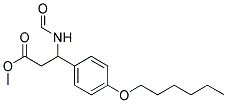 METHYL-3-FORMYLAMINO-3-(4-HEXYLOXYPHENYL)PROPIONATE Struktur