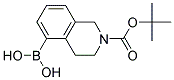 2-(TERT-BUTOXYCARBONYL)-1,2,3,4-TETRAHYDROISOQUINOLIN-5-YLBORONIC ACID Struktur