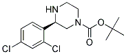 (R)-3-(2,4-DICHLORO-PHENYL)-PIPERAZINE-1-CARBOXYLIC ACID TERT-BUTYL ESTER Struktur