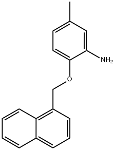 5-METHYL-2-(1-NAPHTHYLMETHOXY)ANILINE Struktur