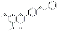 4'-BENZYLOXY-5,7-DIMETHOXYFLAVONE Struktur