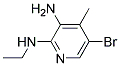 5-BROMO-N2-ETHYL-4-METHYL-PYRIDINE-2,3-DIAMINE Struktur