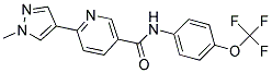 6-(1-METHYL-1H-PYRAZOL-4-YL)-N-[4-(TRIFLUOROMETHOXY)PHENYL]NICOTINAMIDE Struktur