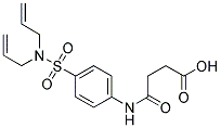 N-(4-DIALLYLSULFAMOYL-PHENYL)-SUCCINAMIC ACID Struktur