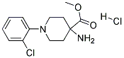 METHYL 4-AMINO-1-(2-CHLOROPHENYL)PIPERIDINE-4-CARBOXYLATE HYDROCHLORIDE Struktur