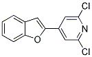 4-BENZOFURAN-2-YL-2,6-DICHLORO-PYRIDINE Struktur