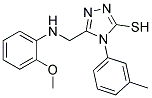 5-(((2-METHOXYPHENYL)AMINO)METHYL)-4-(3-METHYLPHENYL)-4H-1,2,4-TRIAZOLE-3-THIOL Struktur